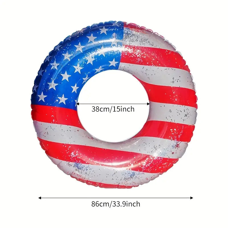 Okie Patriotic Pool Float Size