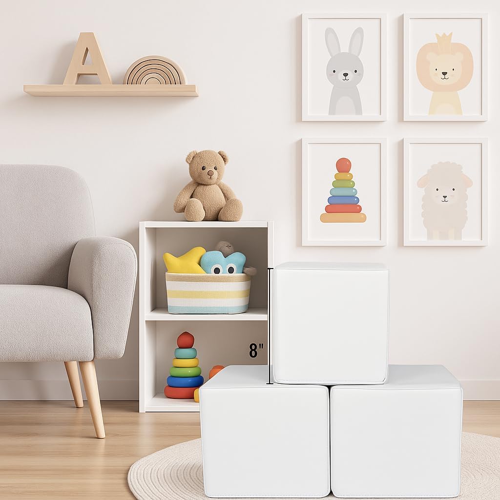 white foam blocks soft play
