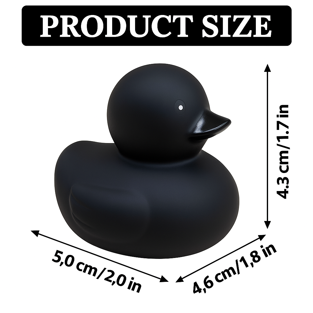 Black Rubber Ducks – 15-Pack | Jeep Ducking Toy, Party Favors