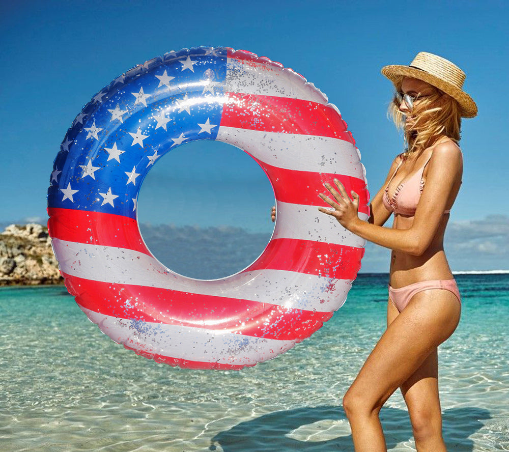 Okie Patriotic Pool Float Beach