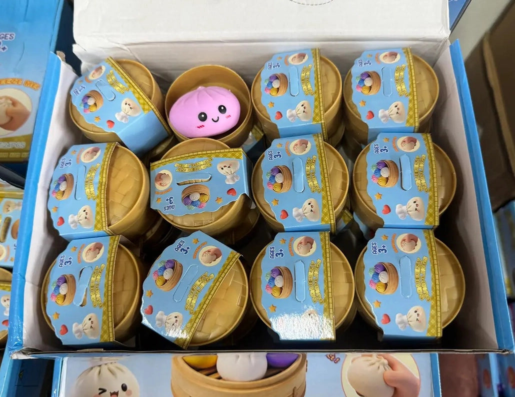 Mystery Dumpling Squishy Toys – 24 Piece Case