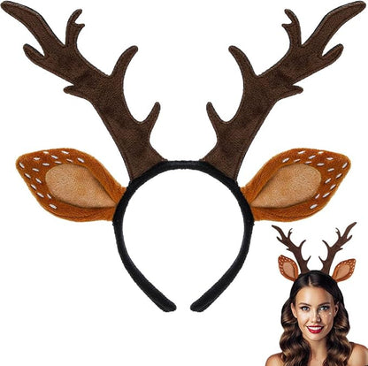 Christmas Reindeer Antlers & Elf Headbands – Holiday Costume Accessories