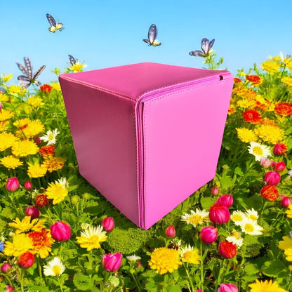 Close-up of hidden zipper detail on hot pink soft play block cover sprink