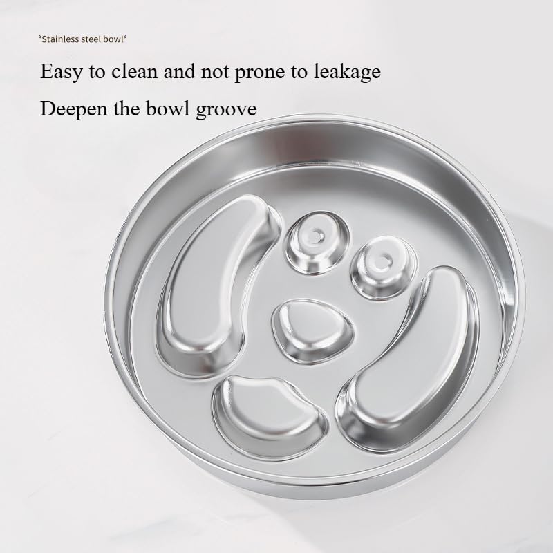 Stainless Steel Slow Feeder Dog Bowl