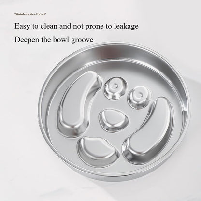 Stainless Steel Slow Feeder Dog Bowl