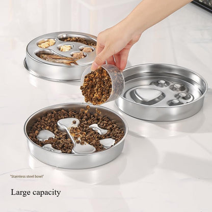Stainless Steel Slow Feeder Dog Bowl