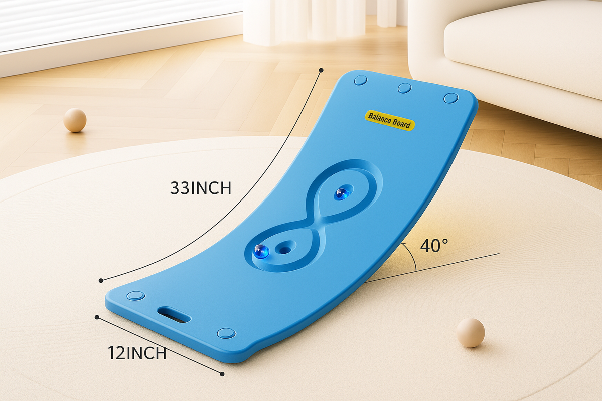 Okie Soft Play Balance Board Thunder Blue