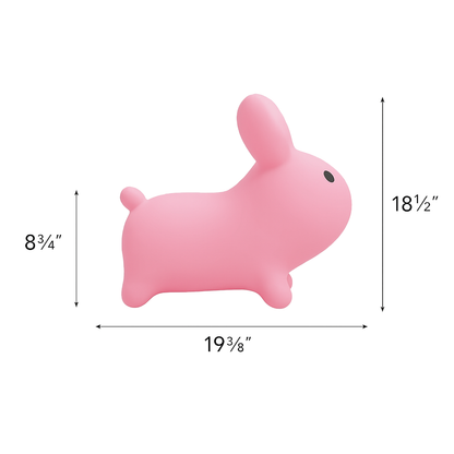  Pink soft play hopper with size illustration