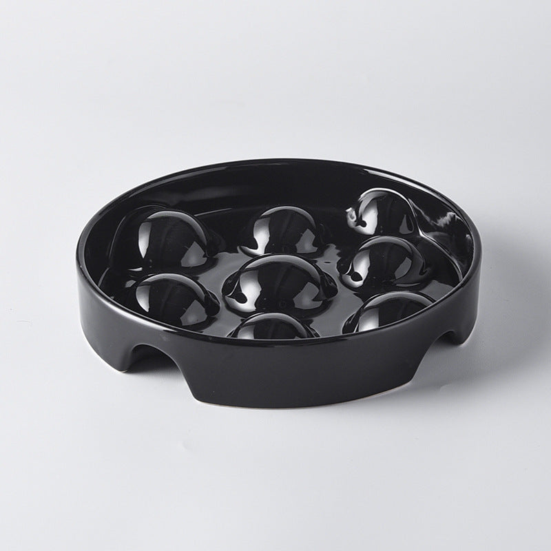 OkiePaw Ceramic Slow Feeder Dog Bowl – 8.6 Inch