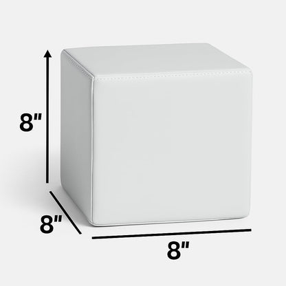 White Soft Play Foam Block Sizing 8x8