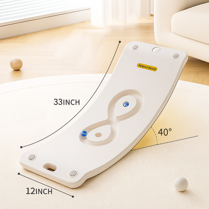 Okie Soft Play Balance Board Ivory