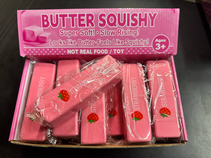 Pink & Yellow Butter Squishy – Super Soft Slow-Rising Food Toy