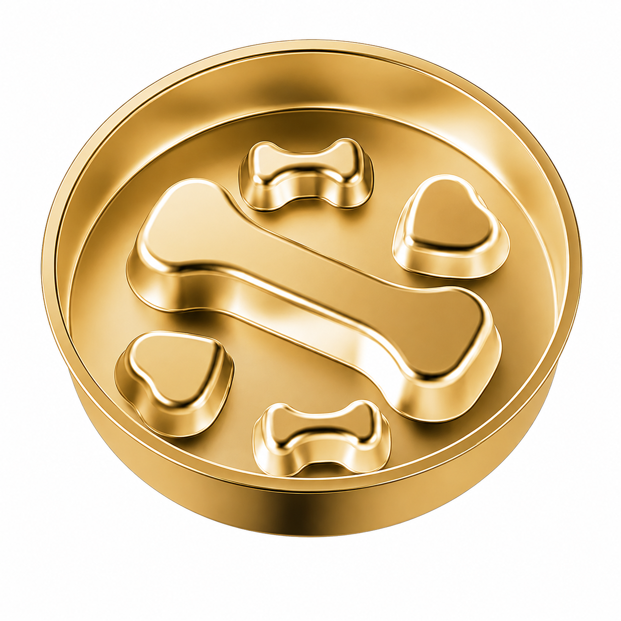 Stainless Steel Slow Feeder Dog Bowl
