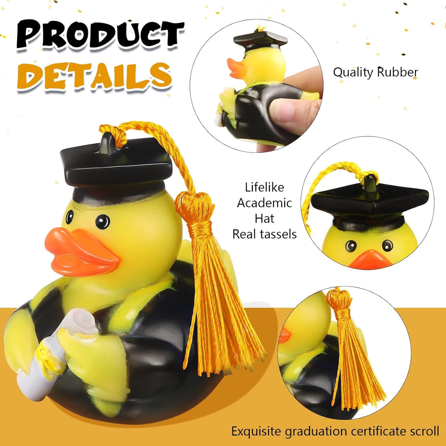 Life like academic hat real graduation jeep ducking