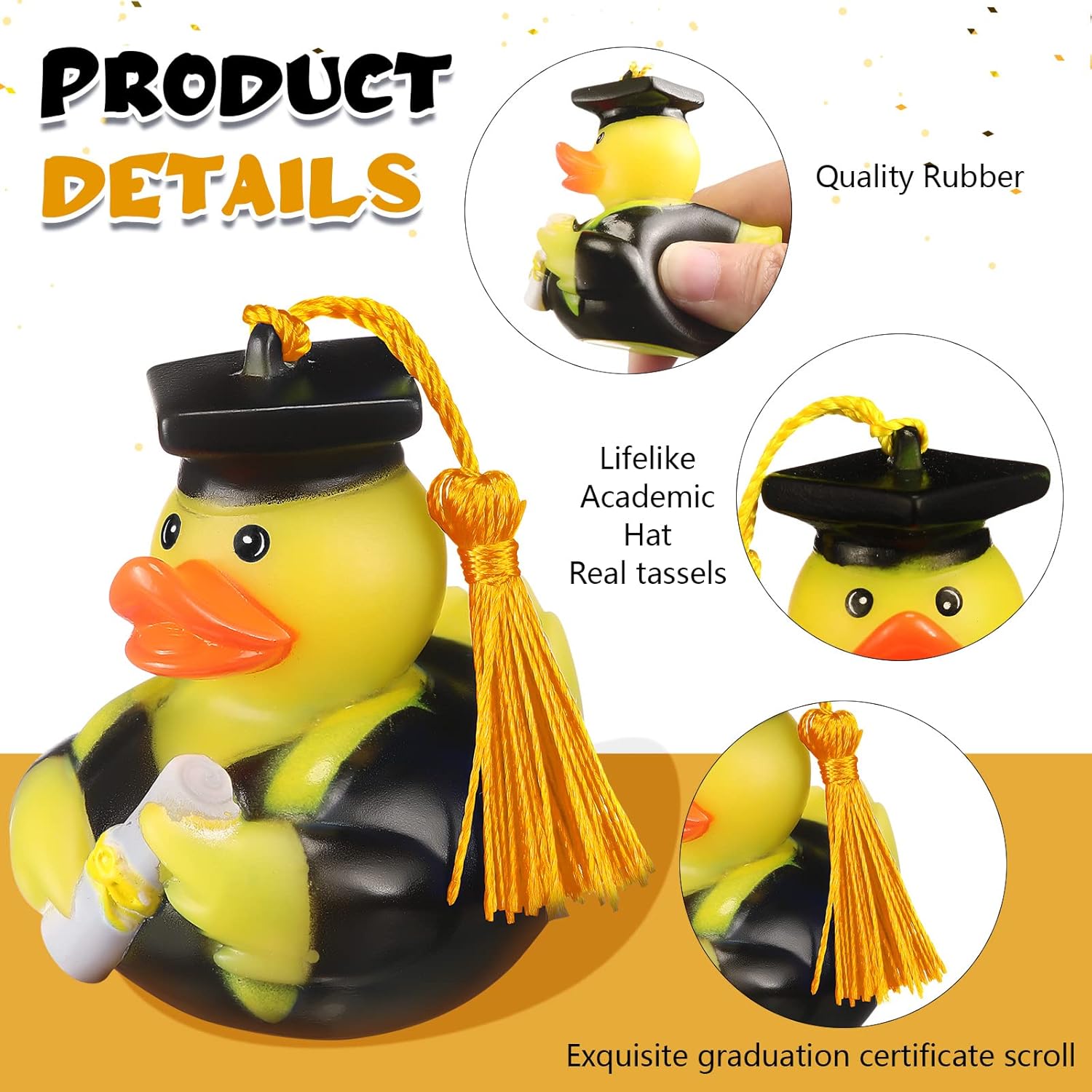 Life like academic hat real graduation jeep ducking