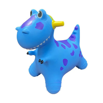 Okie Soft Play® Bouncy Hopper Dinosaur – Inflatable Ride-On for Toddlers (Red & Blue)