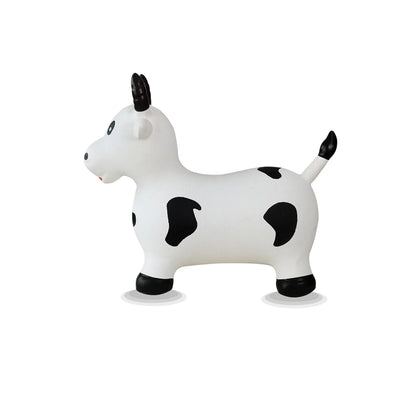 okie soft play bull bouncy hopper toy  side view