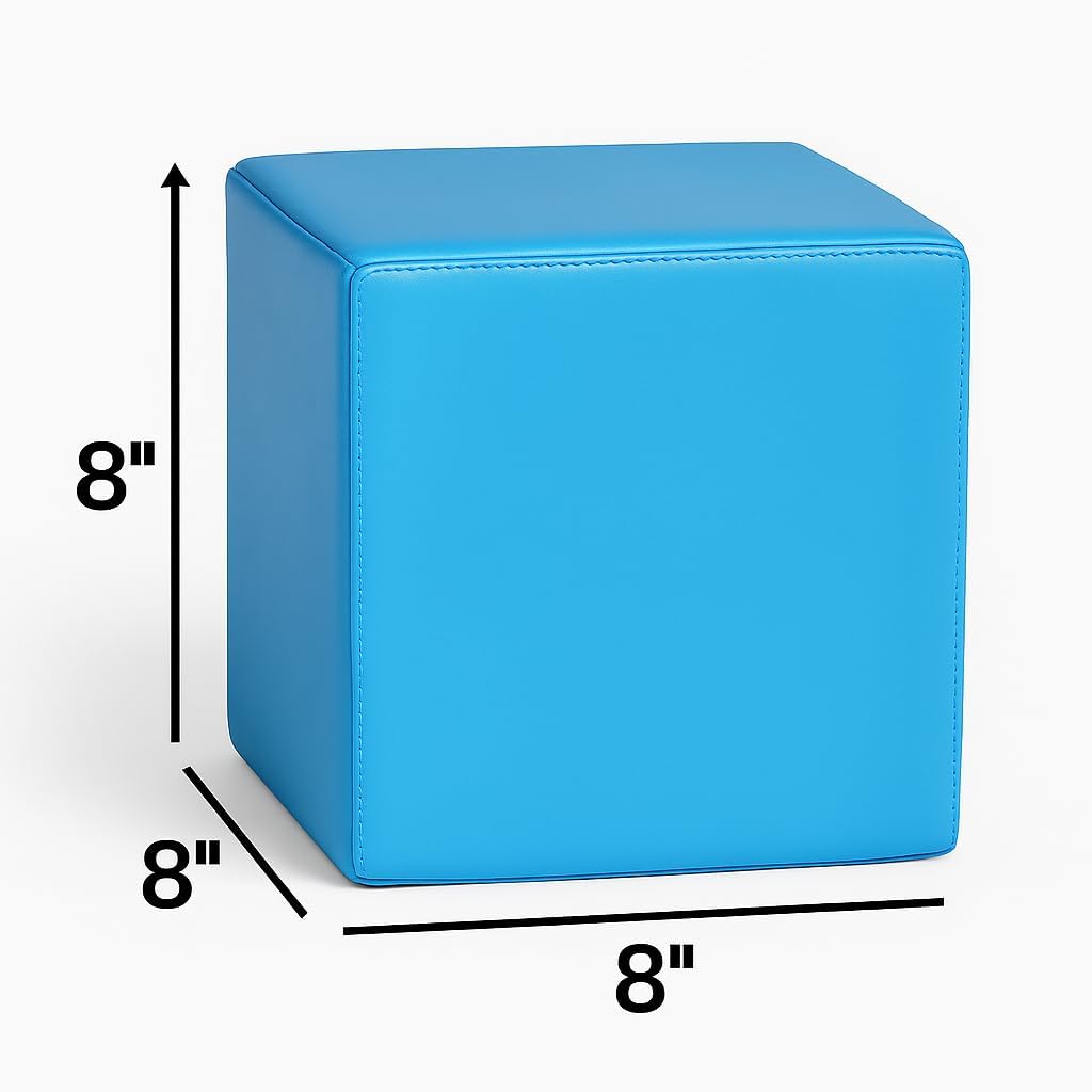 soft play cube foam block baby blue size
